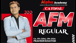 AFM Regular Batch Lec 4 Demo 2026 | Mergers & Acquisitions | CA Final