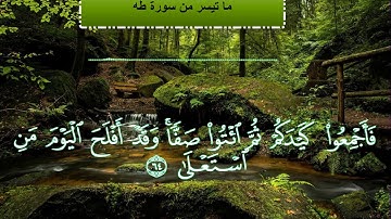 قرائة هادئة لما تيسر من سورة طه بصوت عبدالله غمري