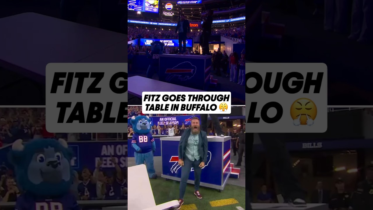 Fitz goes through a table! 🫣
