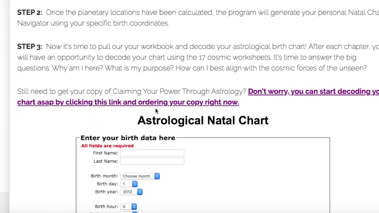 Cosmicnavigator Com Free Chart