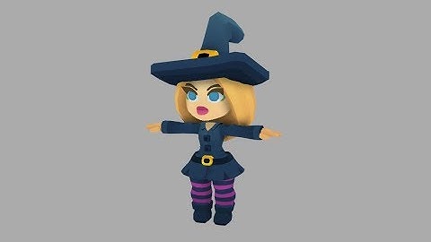 Halloween Witch - 3d Modeling Timelapse #3