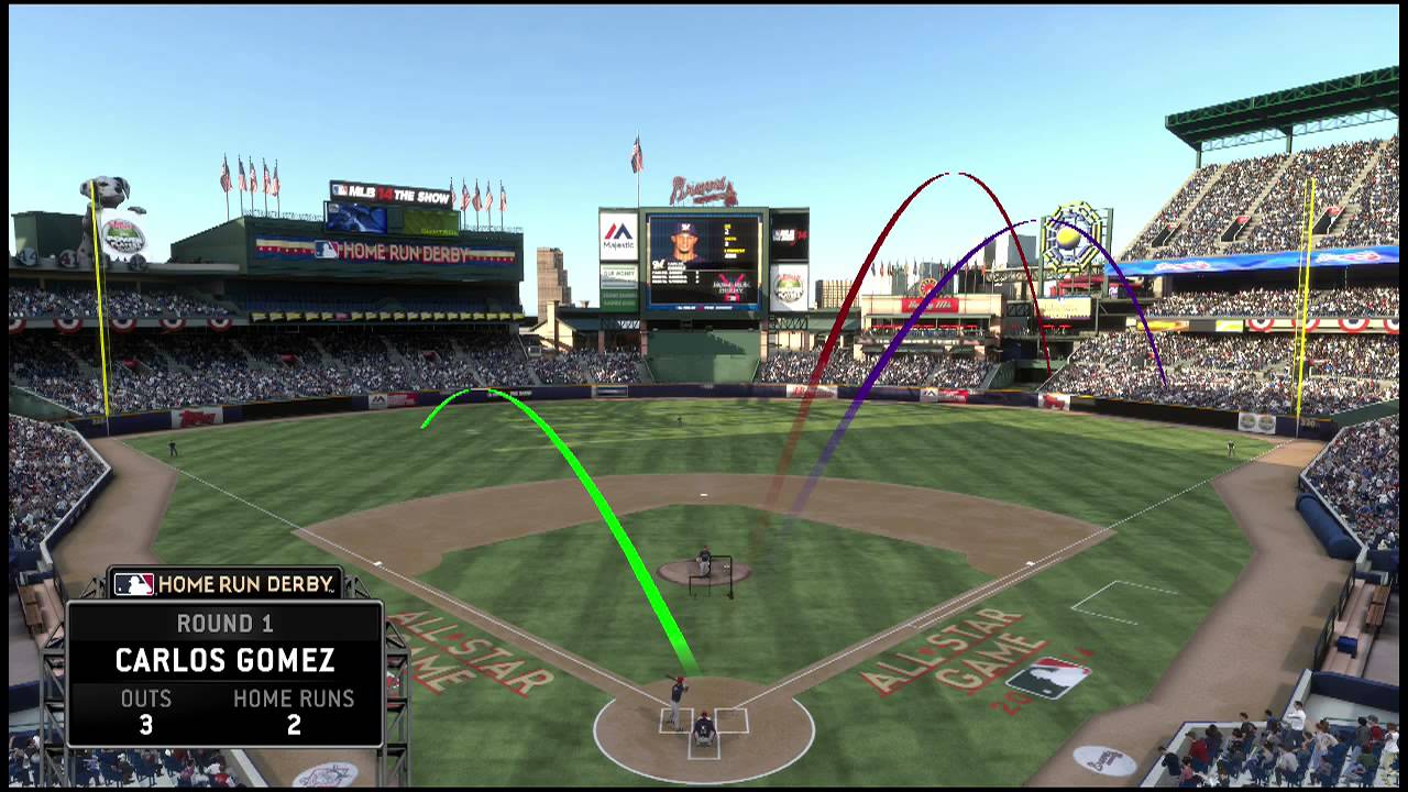 PS4 MLB 14 Online Home Run Derby #2 - YouTube