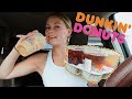 Trying My Subscribers FAVORITE Dunkin Drinks!