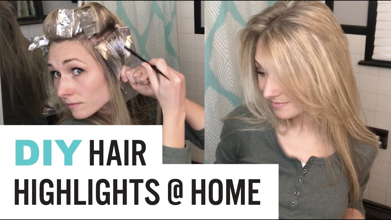 highlight blonde hair at home