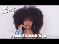 A REALISTIC Wash 'N Go | NO PRODUCTS!