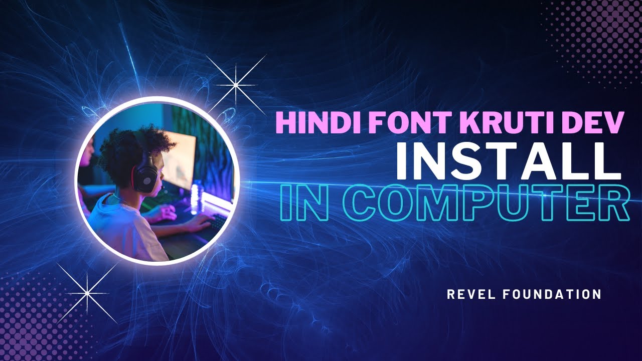 Hindi typing in computer. kruti dev font install and use. how to