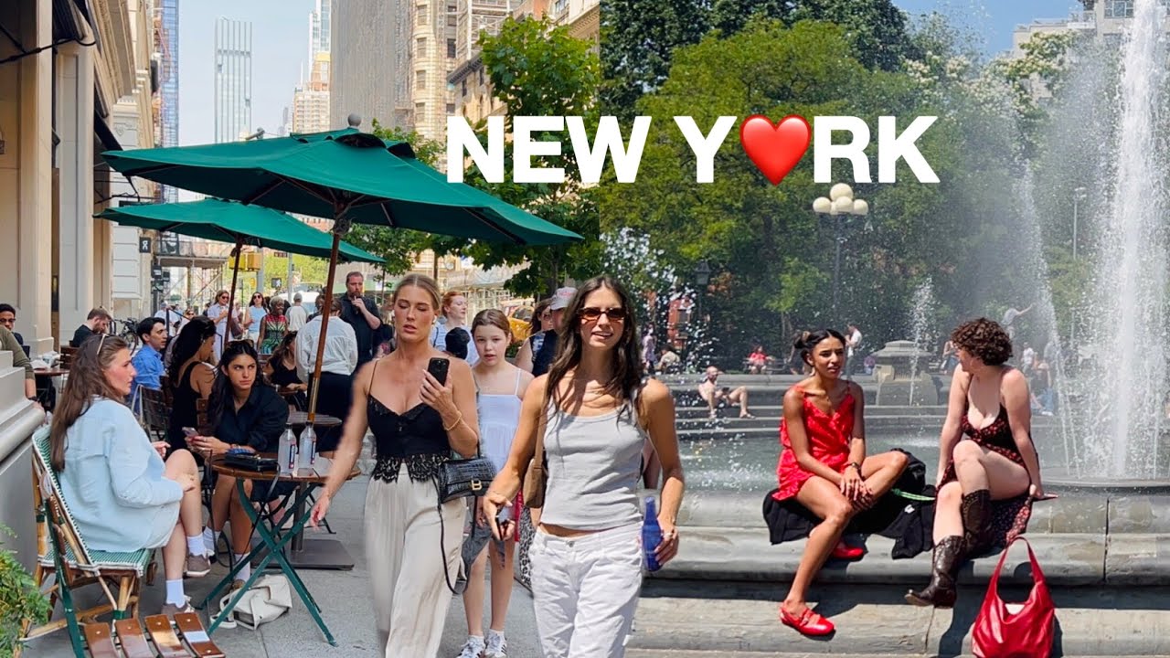 [4K]🇺🇸NYC Walk🗽Hot Summer Day in Greenwich Village, NYC😎🔥Lively Streets in Manhattan | June 2025