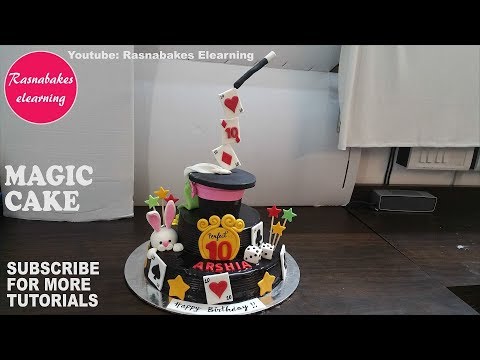 gravity-defying-magic-circus-10th-birthday-cake-for-boy-girl-kids-decorating-tutorial-classes