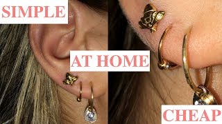 How To Pierce Your Ears At Home ( Like A Pro )
