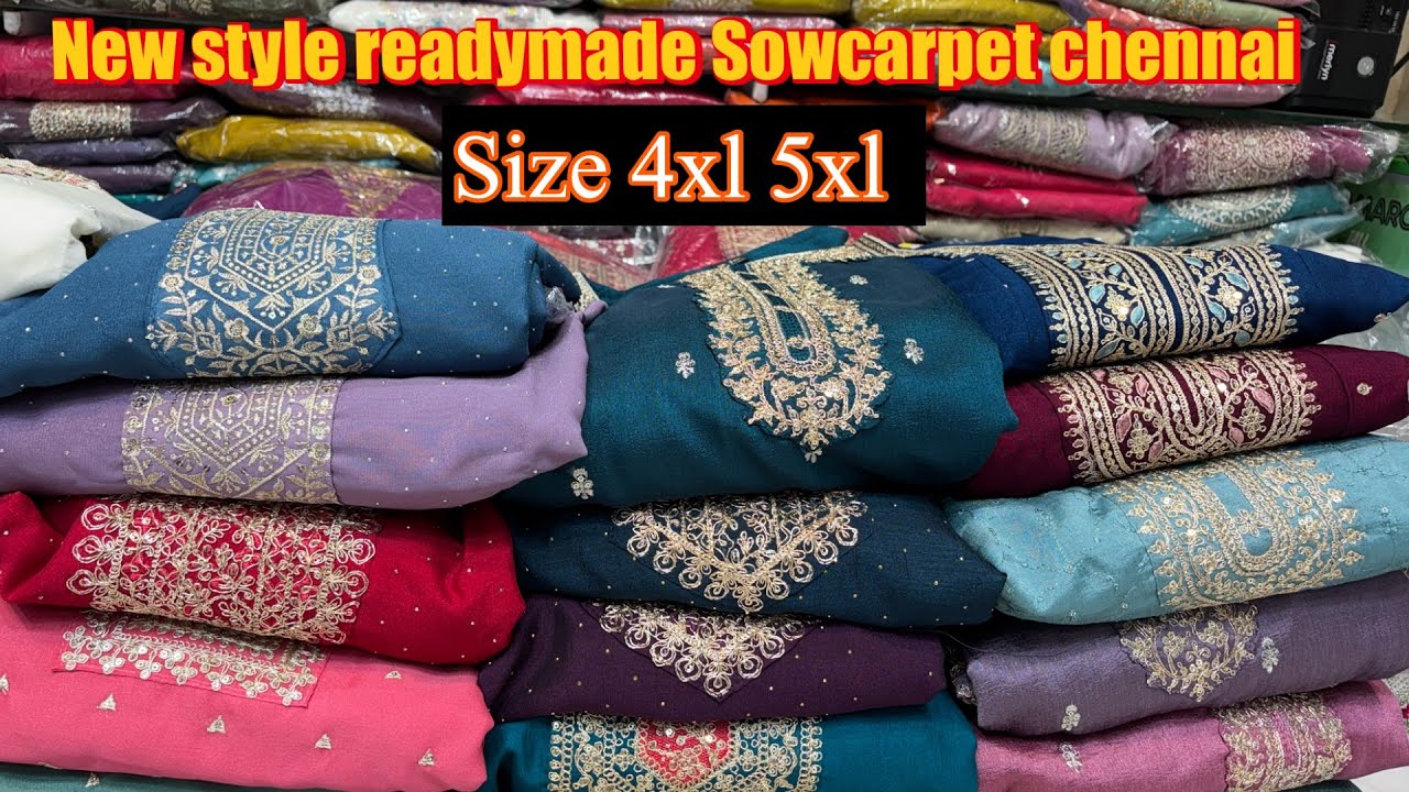 Low price 999 to 1250 CHURIDAR collection New style readymade Sowcarpet chennai wholesale shop 