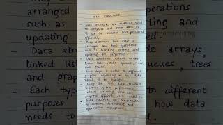 Data Structures Quick Notes