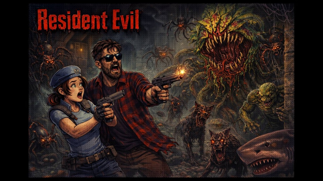 Resident Evil 1 (1996) PS1 | Jill Walkthrough Part 2 | Guardhouse & Plant 42 | No Commentary