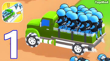 Army And Honor - Gameplay Walkthrough Part 1 Tutorial Stickman War Army Commander - iOS, Android