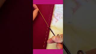Smart solution for tying threads that are too short #sewing #handmade #lifehacks #needlework