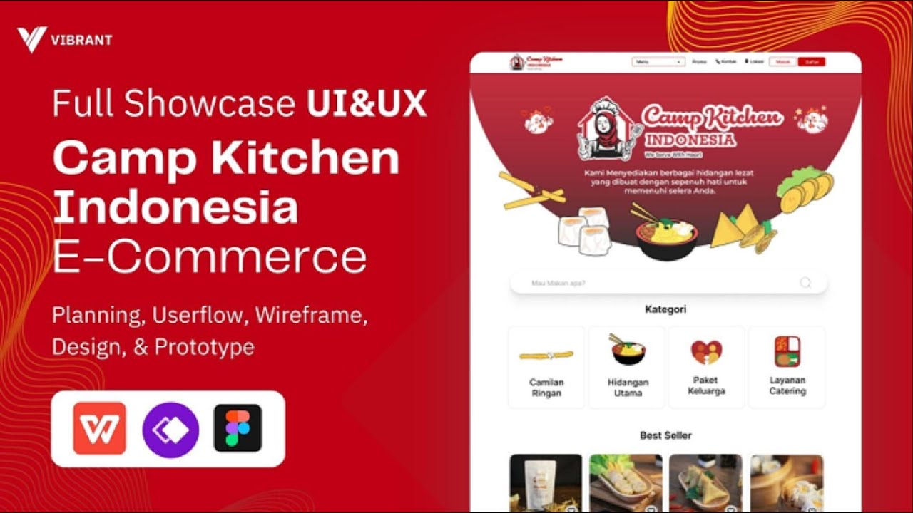 Full Showcase UI & UX Camp Kitchen Indonesia E-commerce - YouTube