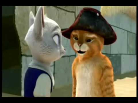 The adventures of puss in boots - Puss and Dulcinea - YouTube