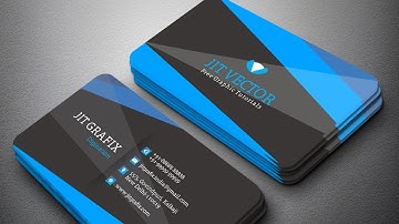 Proffesional Visiting Card Design Corel draw x9 ~ Creative Business Card Design Tutorials