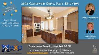 4 bedroom 4 bath house for sale in Cinco Ranch South Lake Village
