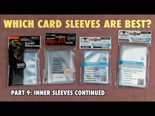 bcw card sleeves review MTG - 9 - Inner Perfect Fits: Ultra Pro, BCW, Ultimate Guard for Magic The Gathering Holds an opened booklet card. BCW Graded Card Sleeves -