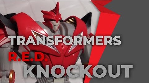 TRANSFORMERS R.E.D. KNOCK OUT from Hasbro unboxing and review