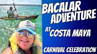 Can you see all SEVEN colors in Bacalar Lagoon? Costa Maya Excursion | Carnival Celebration