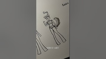 How to draw stickman body animal(male version) Tutorial✏️ #drawing #tutorial #howtodraw #sketch #art