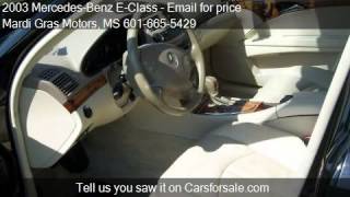 2003 Mercedes-Benz E-Class for sale in Raymond, MS 39154 at