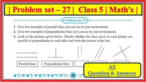 Problem set 27 class 5 Maths