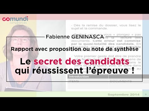 Note de synthèse (1/5) : le secret des candidats qui réussissent l’épreuve !