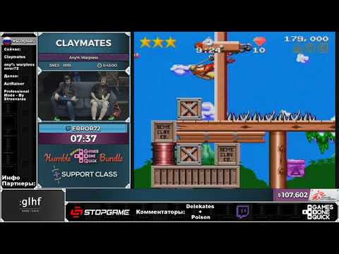 SGDQ 2016 Claymates Russian Restream