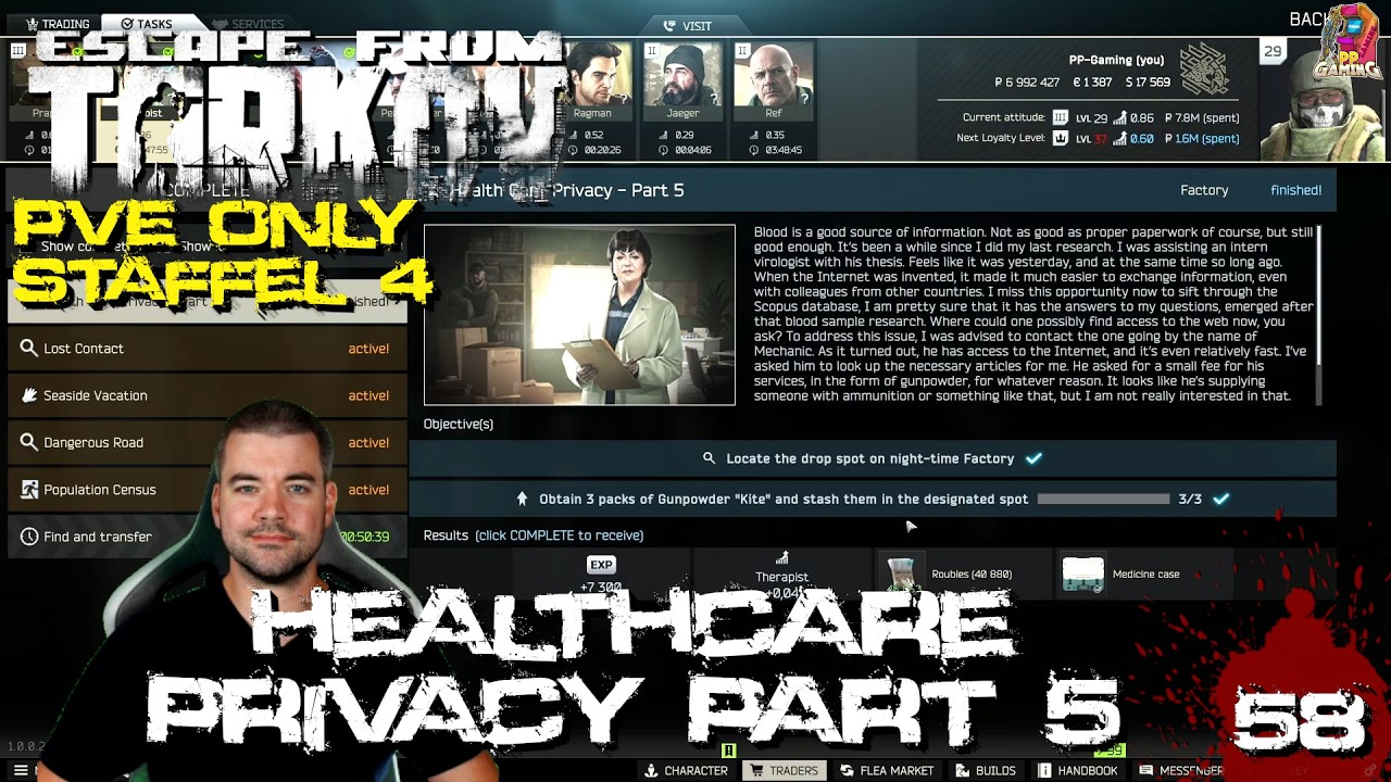Healthcare Privacy Part 5 🔫 S04 #58 Escape from Tarkov 1.0 EFT PVE