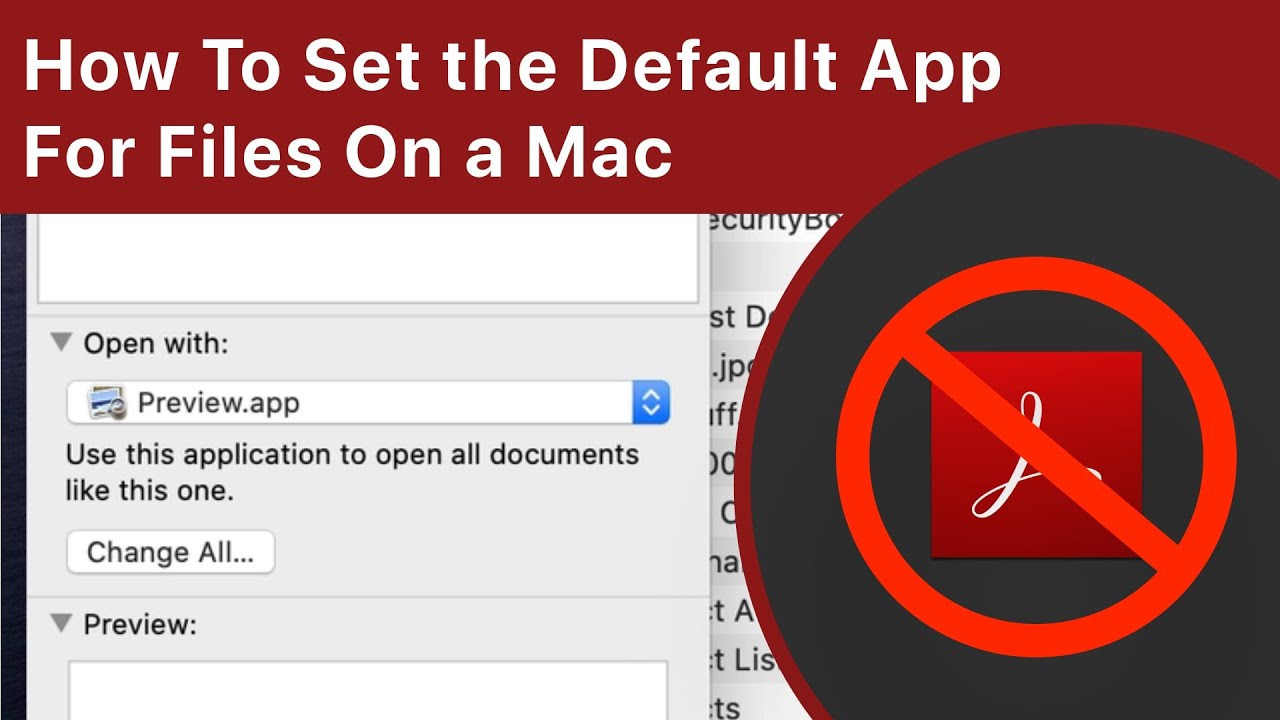 mac how to make preview default