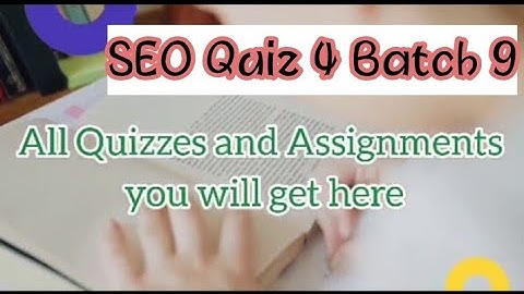 SEO Quiz-4 Digiskills Course ||  Batch-9 || Digiskills free course