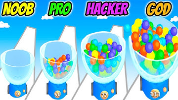 Fill It Up 3D - NOOB vs PRO vs HACKER vs GOD