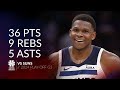 Anthony edwards 36 pts 9 rebs 5 asts vs suns 2024 po g3