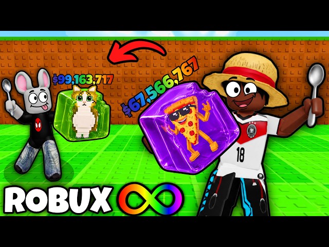 COMEMOS GELATINA PARA PODER ROUBAR OS BRAINROTS NESSE JOGO com O LARRYZINHO!