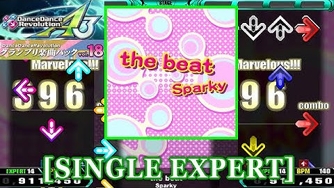 【DDR A3/GP】 the beat / Sparky [SINGLE EXPERT] 譜面確認+Clap