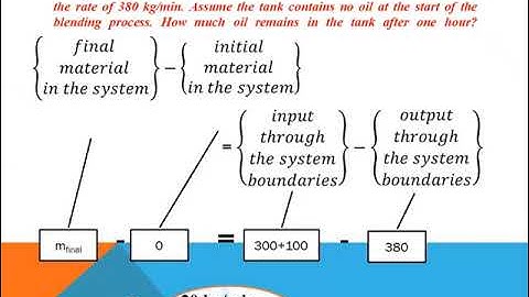 Chemical Engineering : Process Calculation : Illustration 1