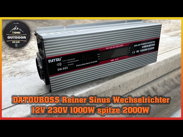 POWERinvert PRO Wechselrichter reiner Sinus/12V/1000W RCD/98A