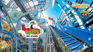 Goofys Sky School Roller Coaster On Ride 4K Pov Disney California Adventure 2022 12 14
