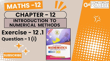 Exercise 12.1 Q-1 part (i) , Class 12: chapter 12 (Introduction to numerical methods) #sindhboard
