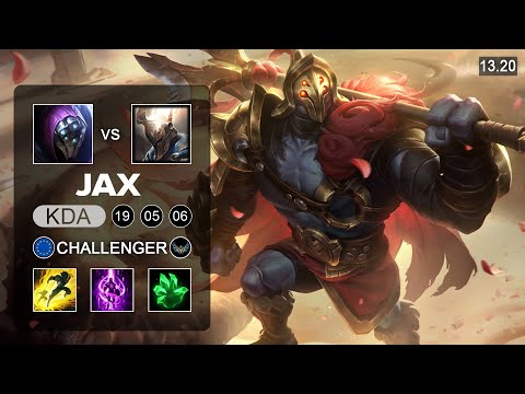 Jax vs Pantheon Top - EUW Challenger - Patch 13.20 Season 13