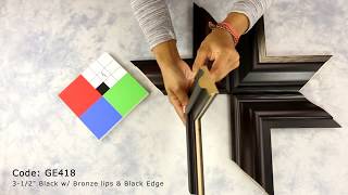 Corner Samples - Custom-made Wood Picture Frames: 3-1/2 Tone with lips Collection.
