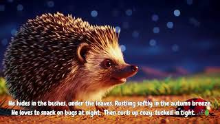 Little hedgehog kids song 