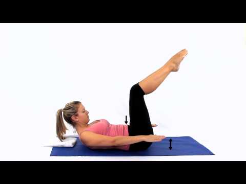 Pilates Hundreds 4 with opened knee angle