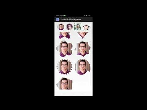 Custom imageview in android like image in heart, start and another shape