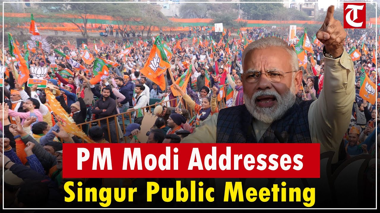 LIVE: PM Modi attends a public meeting in Singur, West Bengal