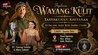 🔴LIVE Wayang Kulit Ki Alex Budi Sabdo Utomo BT Niken Salindry & Gareng Tralala Kresna Duta | Madiun