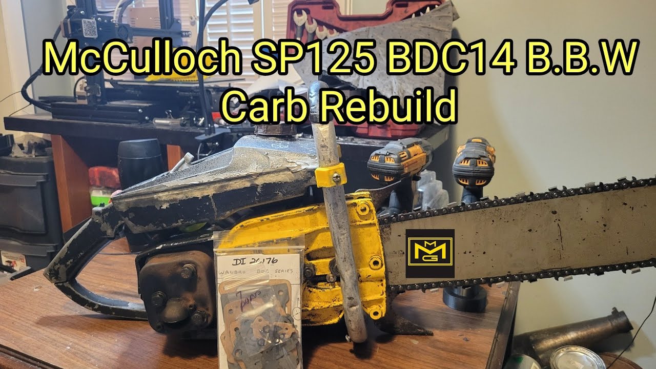 McCulloch SP125 BDC14 B.B.W Carb Rebuild - YouTube