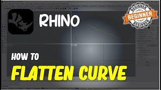 Rhino How To Flatten Curve Tutorial For Beginner